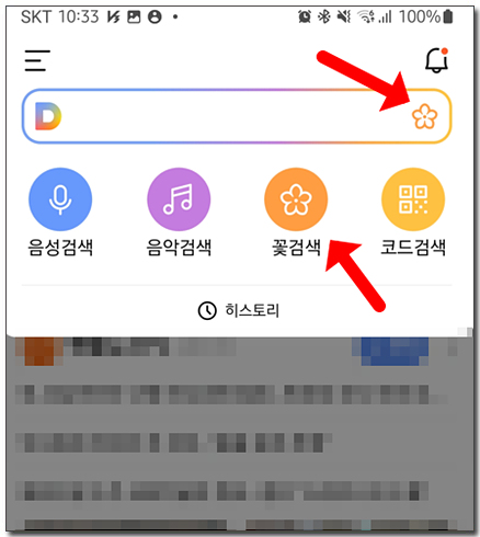 다음앱 꽃검색