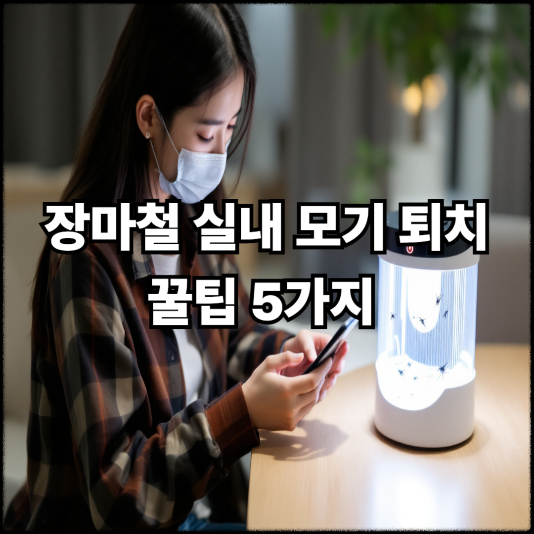 장마철 실내 모기 퇴치 꿀팁 5가지, 피부 트러블 예방까지