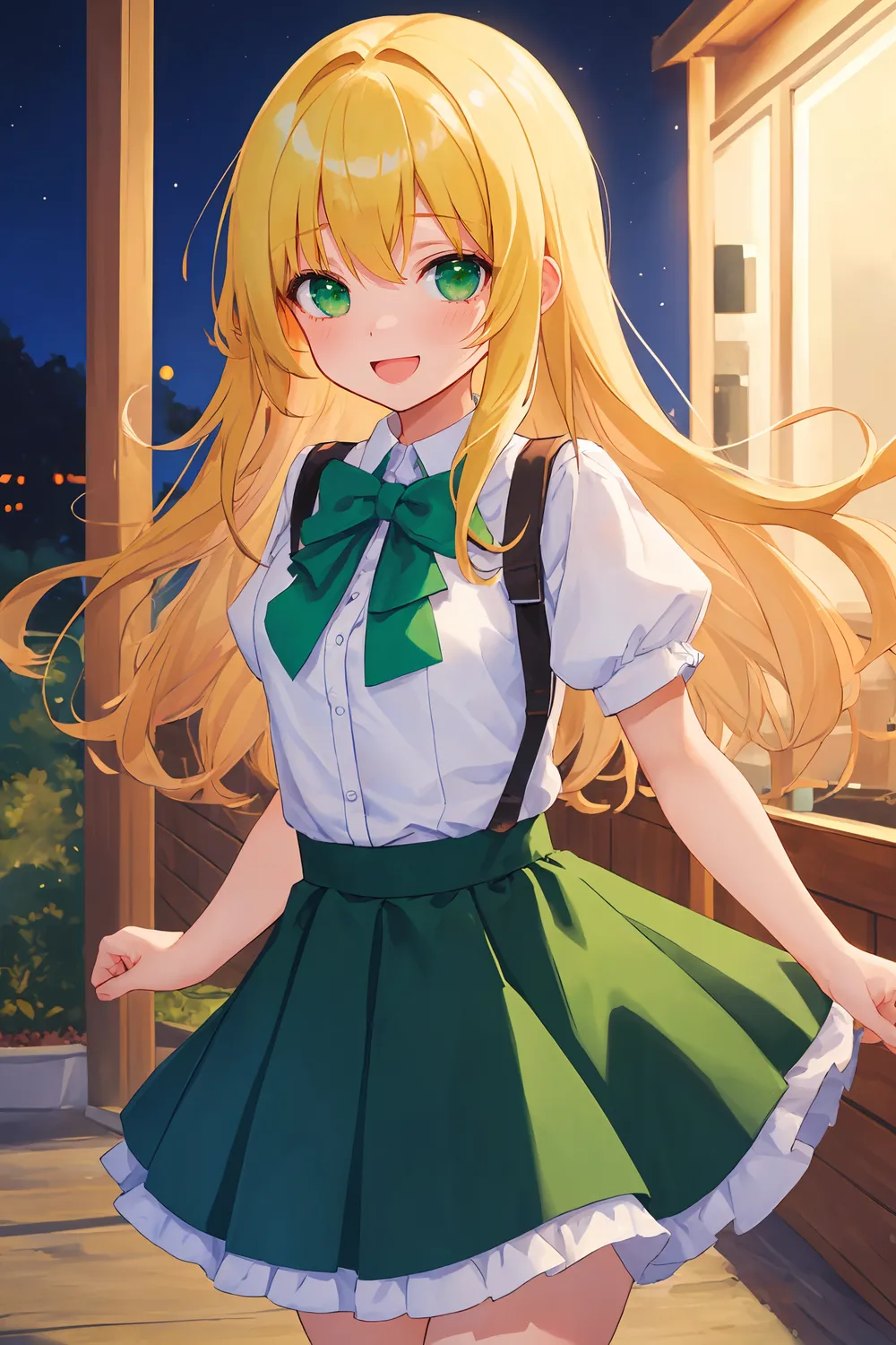 은발 금발 캐릭터 AI그림