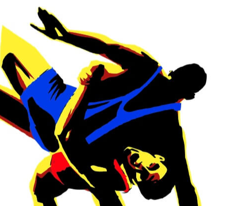 레슬링을-하는-사람들