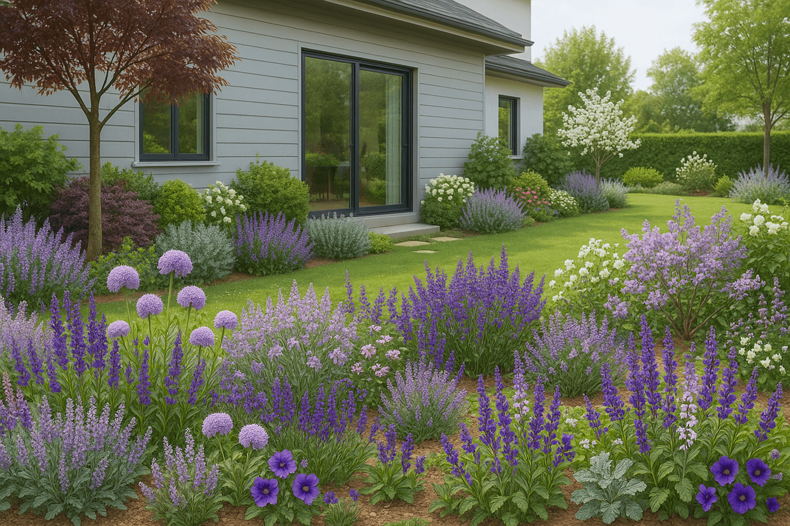 꽃화단만들기_퍼플가든