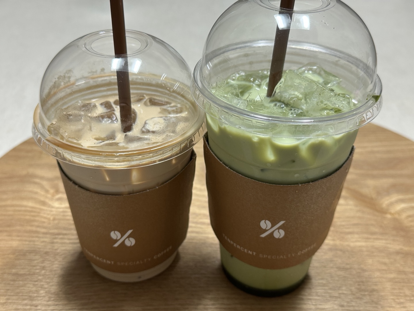 TENPERCENT signature latte launch event - premium specialty coffee with discount promotion at Korean coffee shop