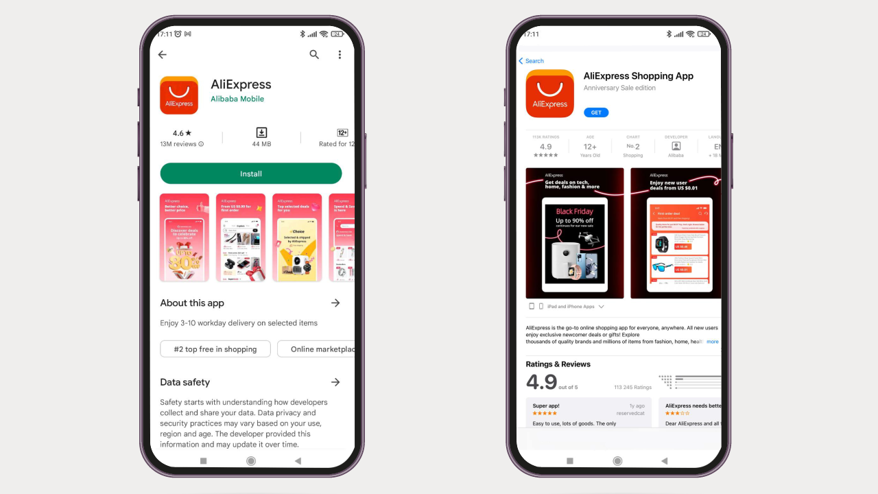 알리익스프레스 앱 설치, 회원가입 방법