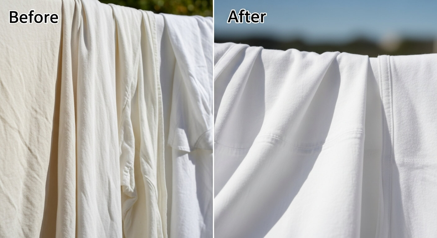 2025년 최신 꿀팁! 흰옷 누런 때, 새하얗게 표백하는 초간단 방법