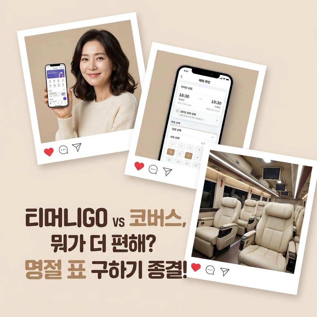 티머니GO 코버스 솔직 후기: 4060도 쉬운 고속버스 예매 어플