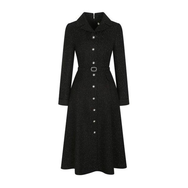 국내정품 JJ지고트 펄버튼 울 플레어 원피스 GMCA0OP52