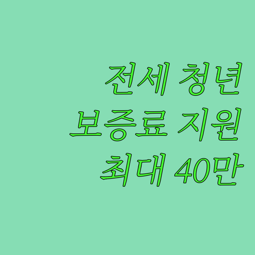 전세 사는 청년, 신혼부부 필독! 최..