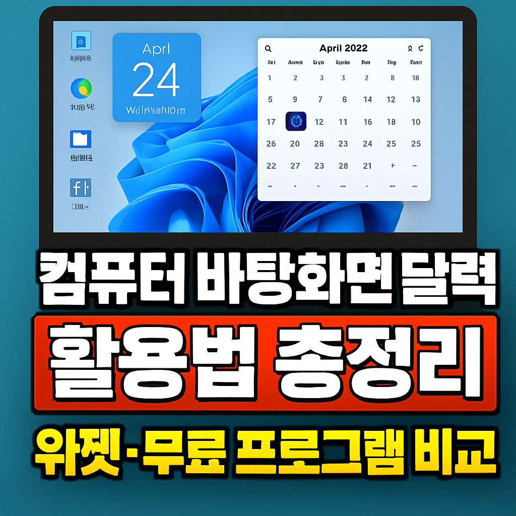 컴퓨터 바탕화면 달력