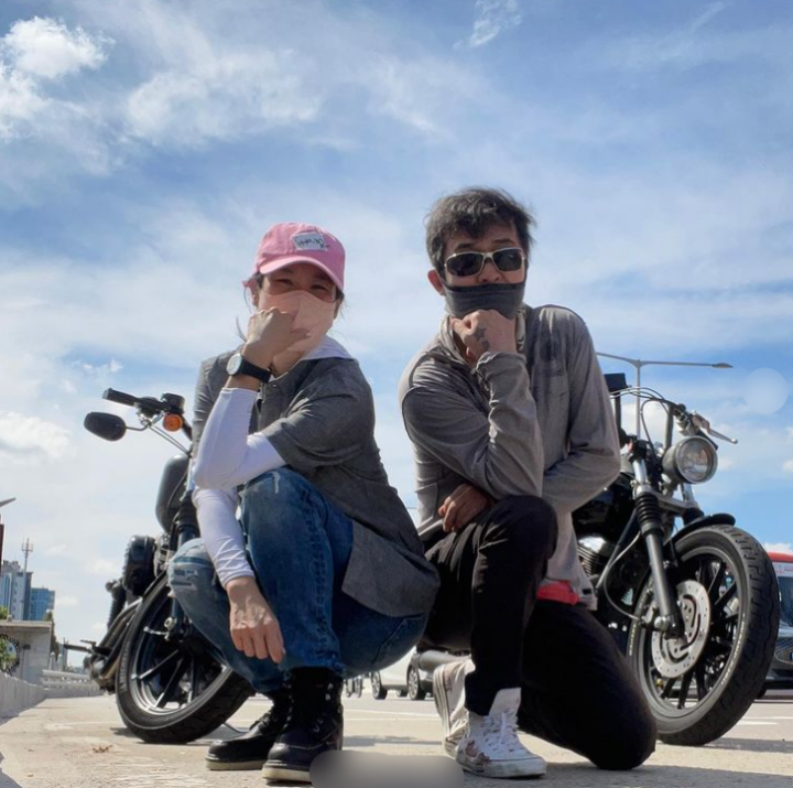 강주은-최민수-오토바이-선글라스
