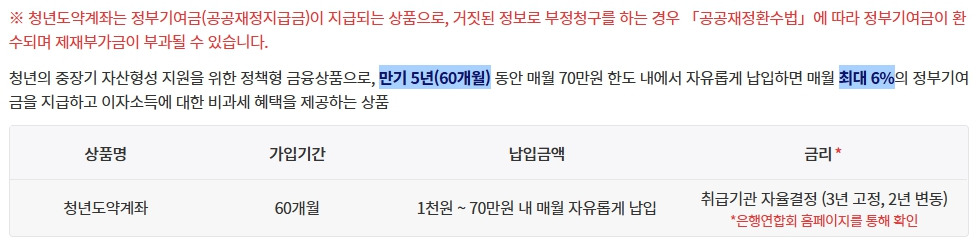 청년도약계좌