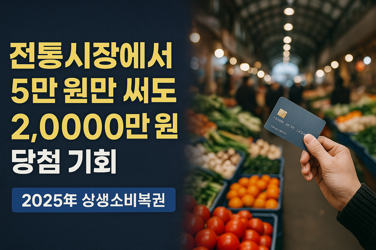 전통시장 상생소비복권 이벤트