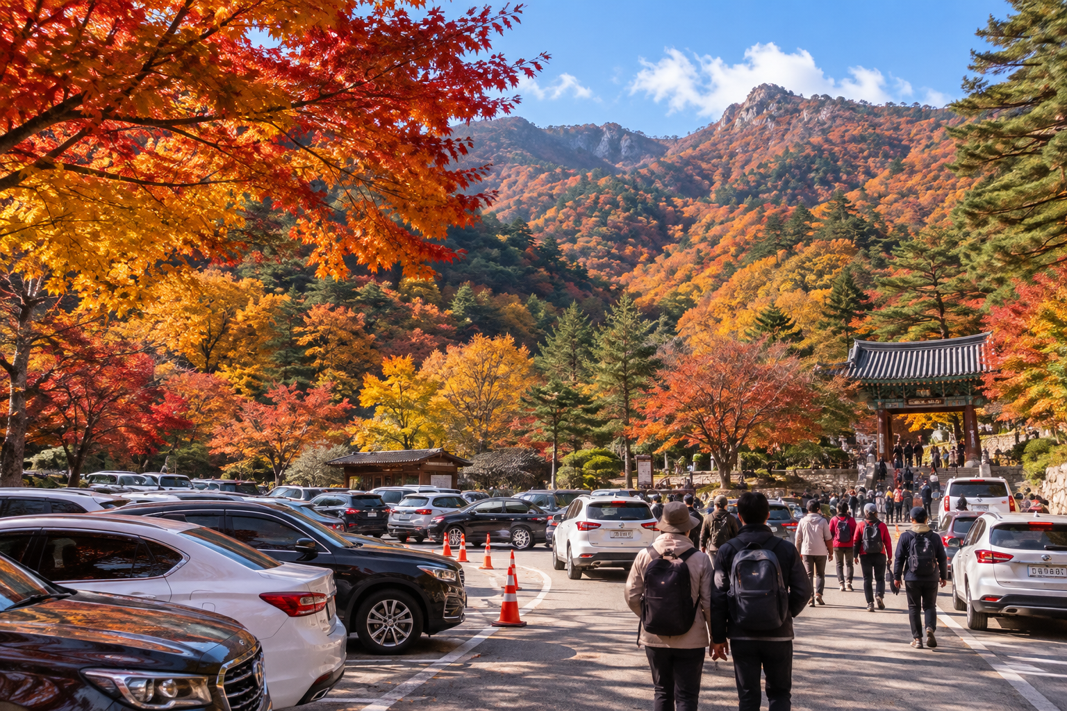 오대산 주차장