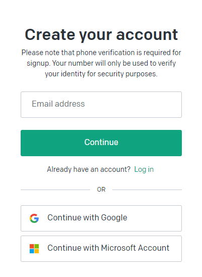 챗지피티(ChatGPT)회원가입(2)