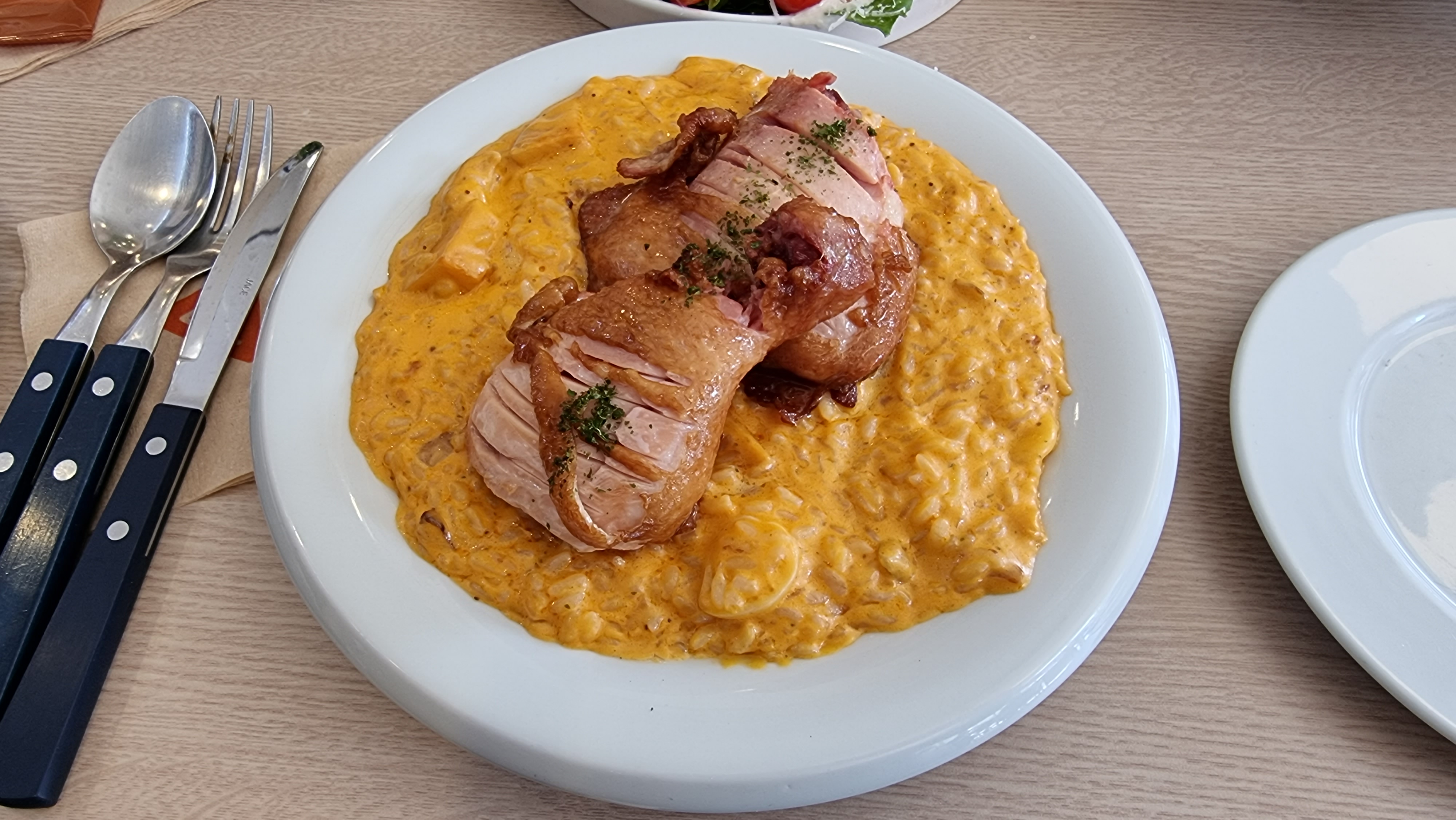 오이스터 치킨 쉬림프 리조또