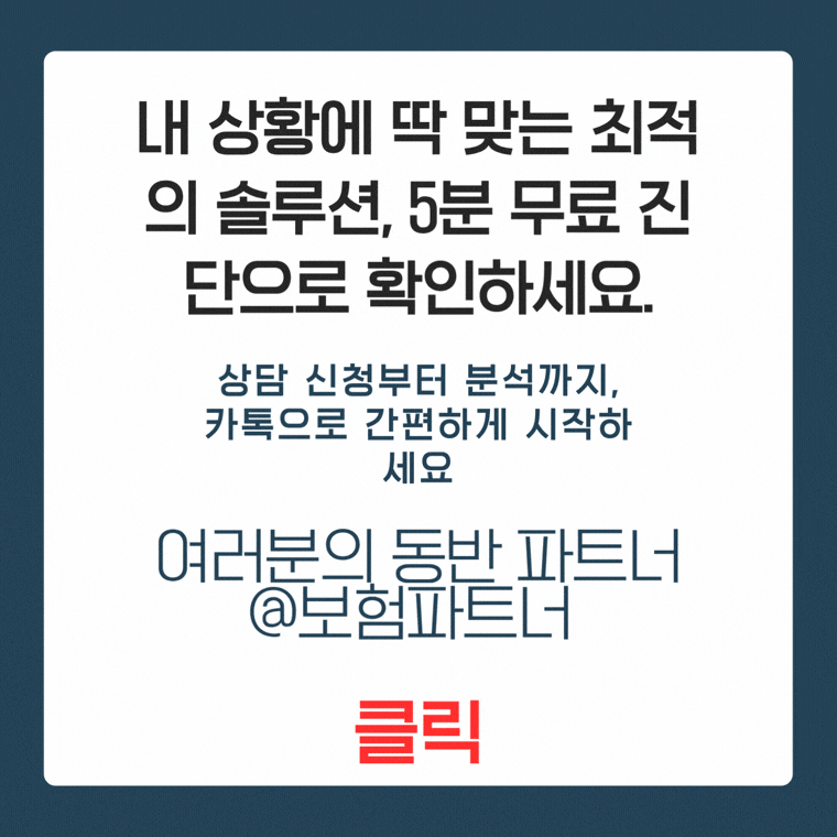 실시간 카카오톡 1대1 다이렉트 자산 분석 무료 가입 상담 연결용 모션 애니메이션 배너