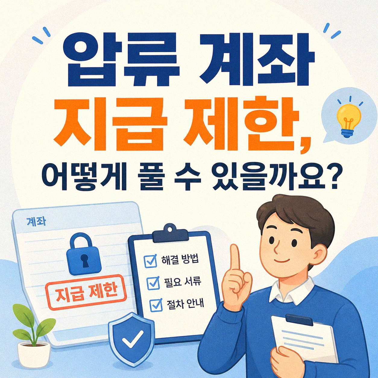 압류 계좌 지급 제한, 어떻게 푸는지 궁금하신가요
