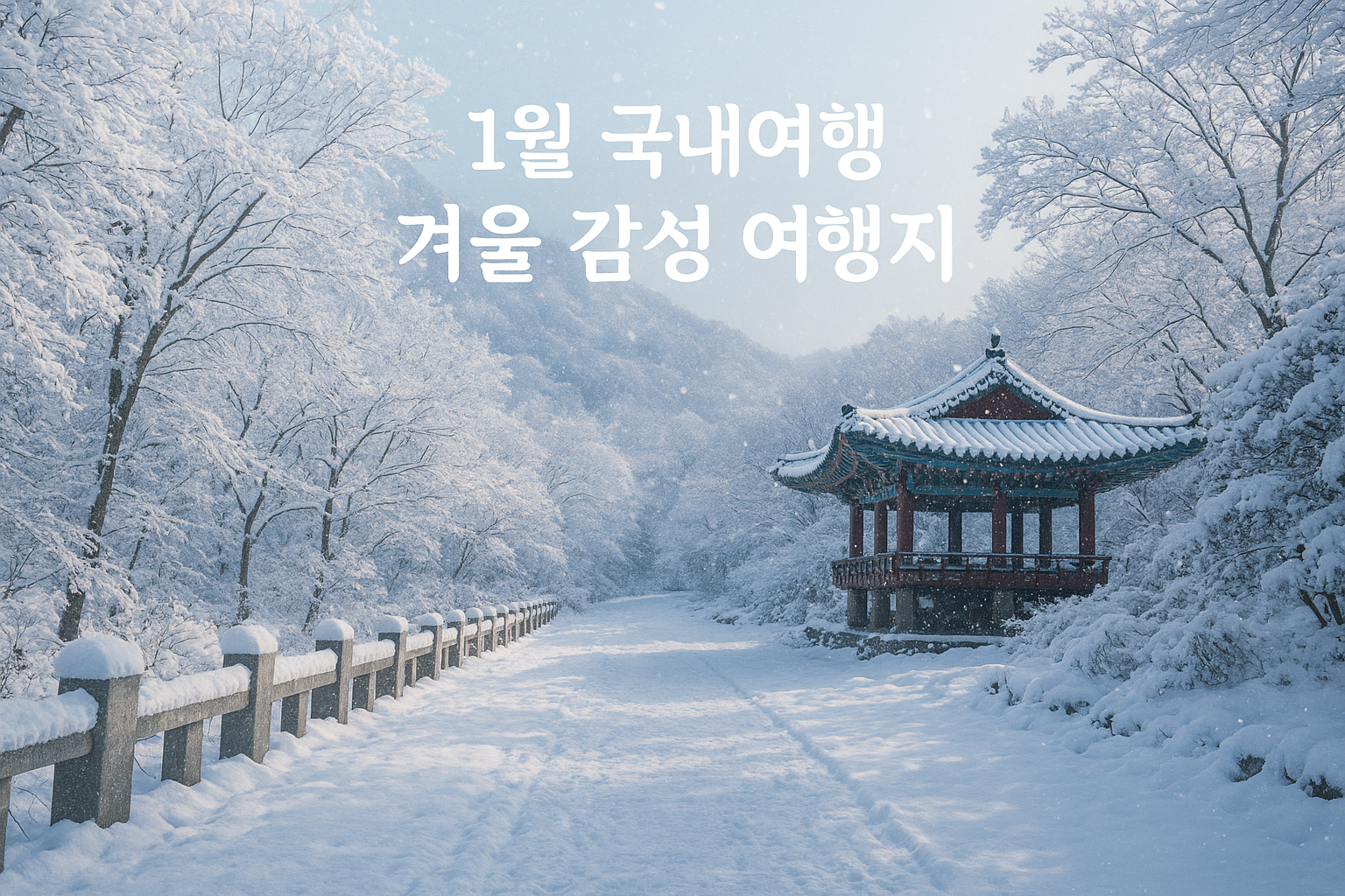 ❄️ 1월 국내여행 추천 BEST 7 ┃ 겨울 감성 여행지 대표이미지