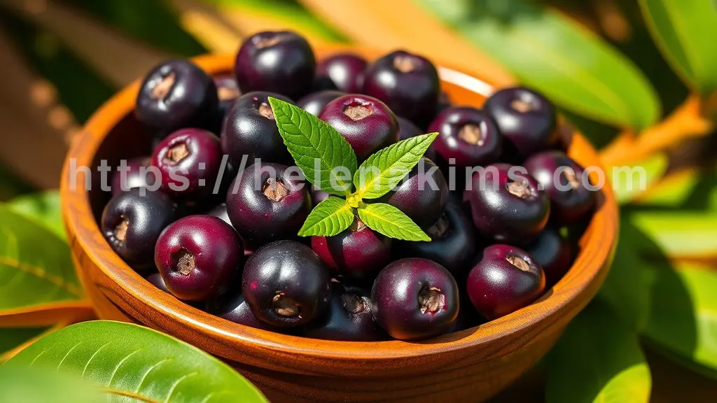 브라질 야생베리 아사이 이미지.