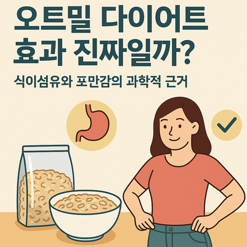오트밀 다이어트 효과 진짜일까? | 식이섬유와 포만감의 과학적 근거