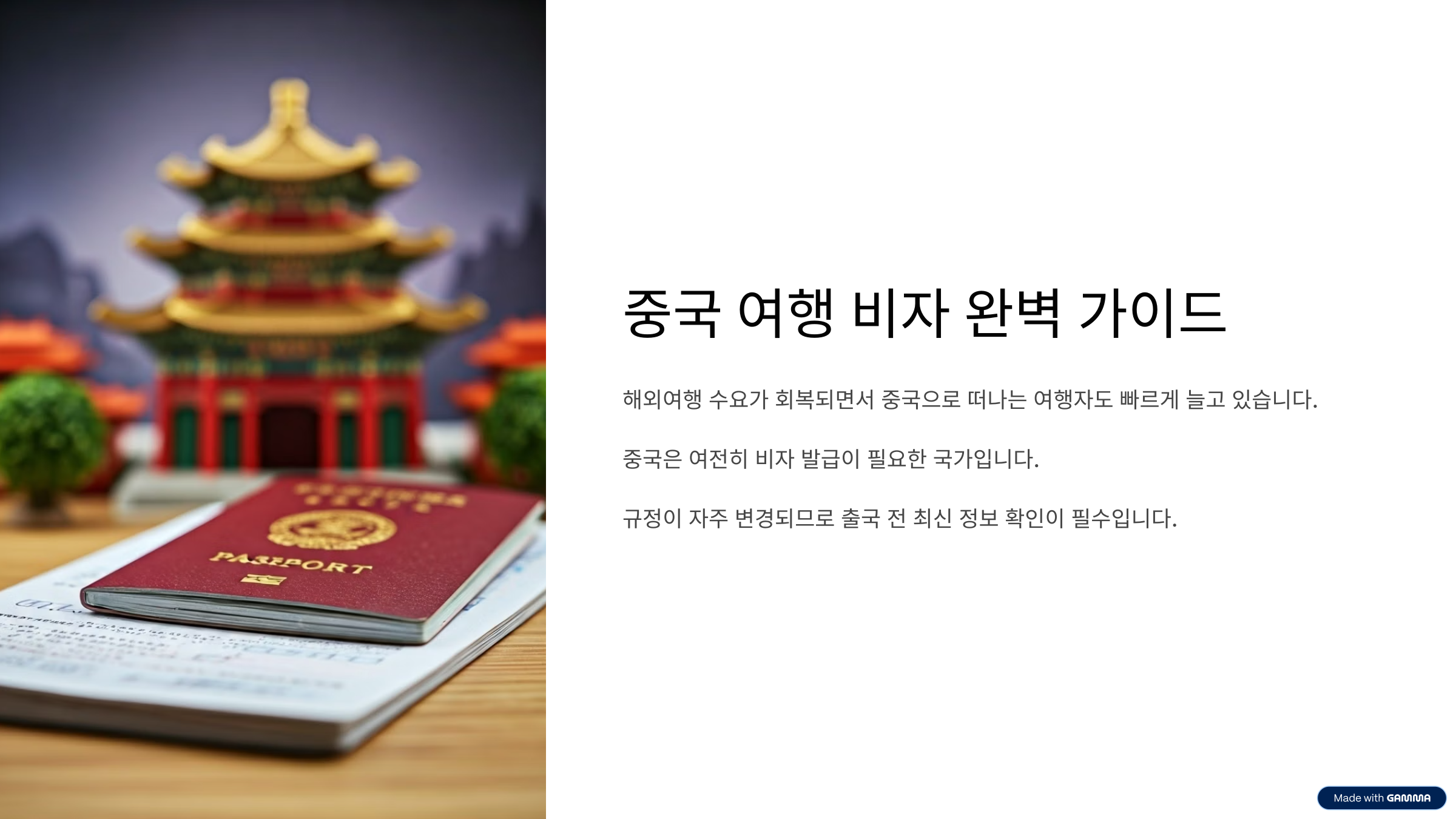 중국 여행 비자 정보 총정리! 무비자 가능 국가부터 신청 방법까지