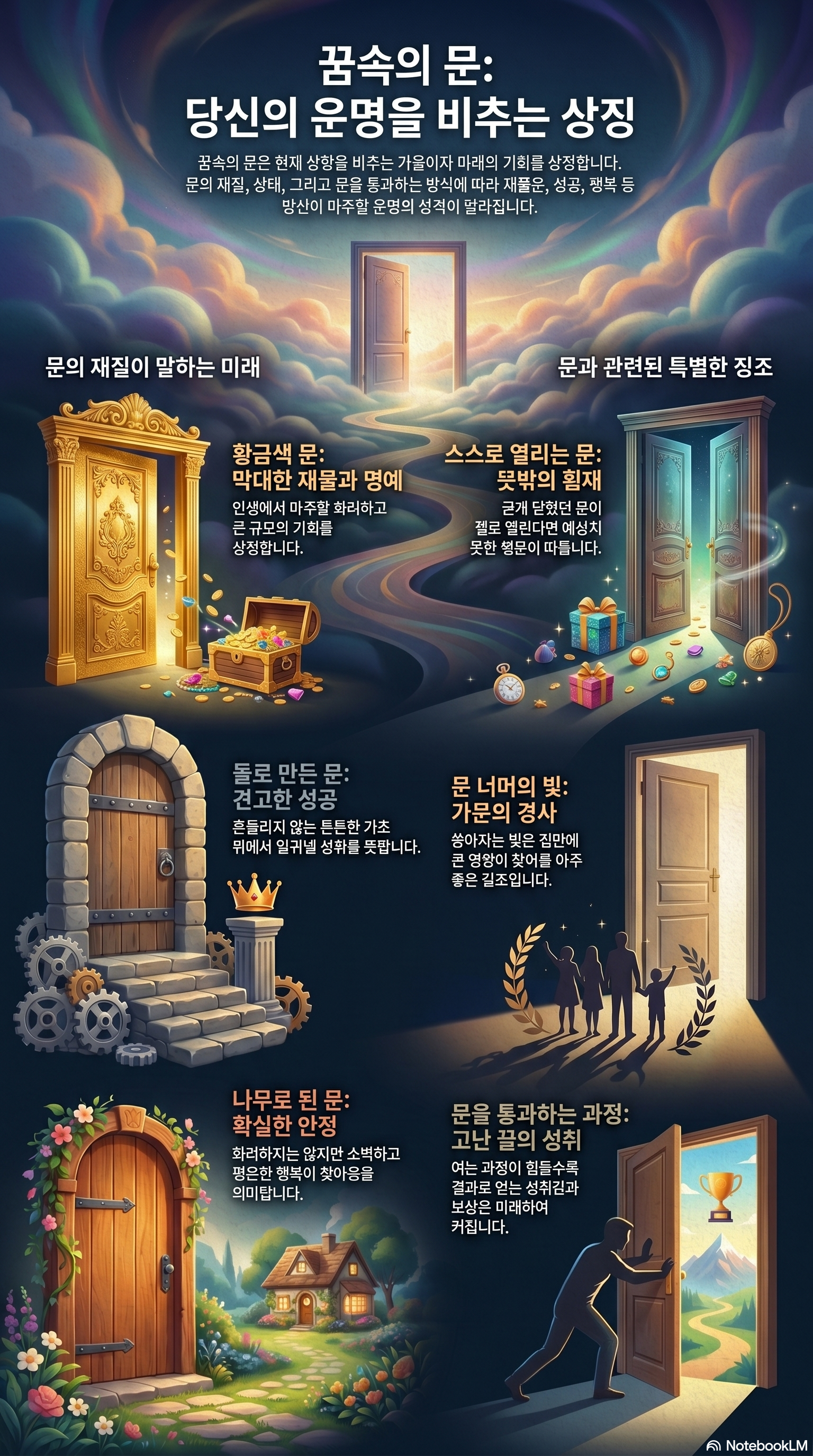 거대한 문을 통과하는 꿈