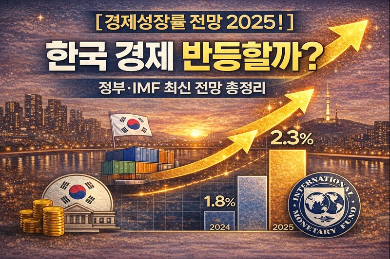 [경제성장률 전망 2025] 한국 경제 반등할까? 정부&middot;IMF 최신전망 총정리