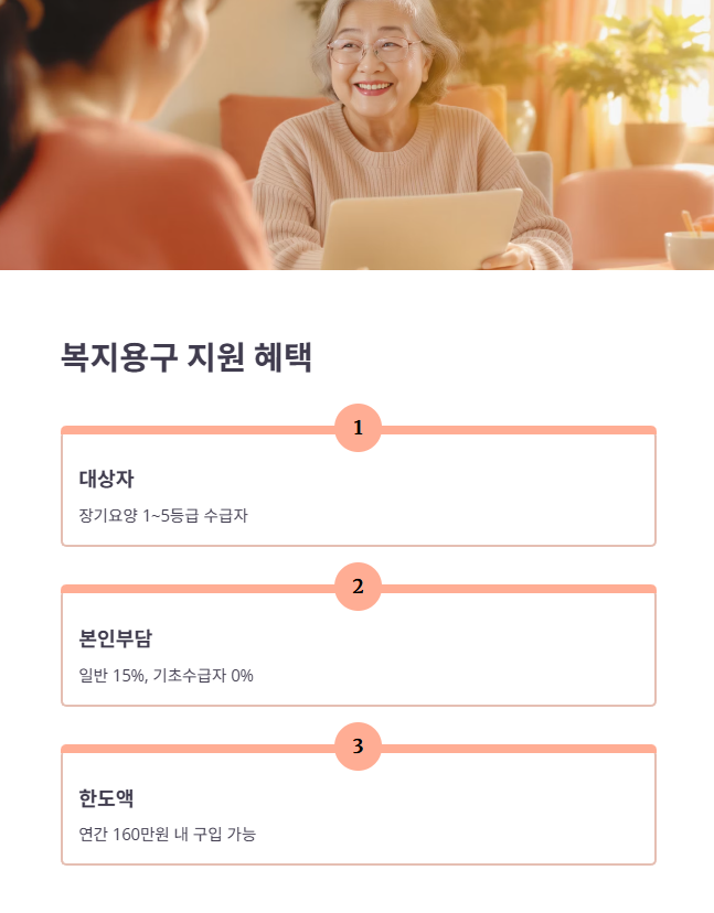 복지용구 제도: 실버카 구입 지원 기준