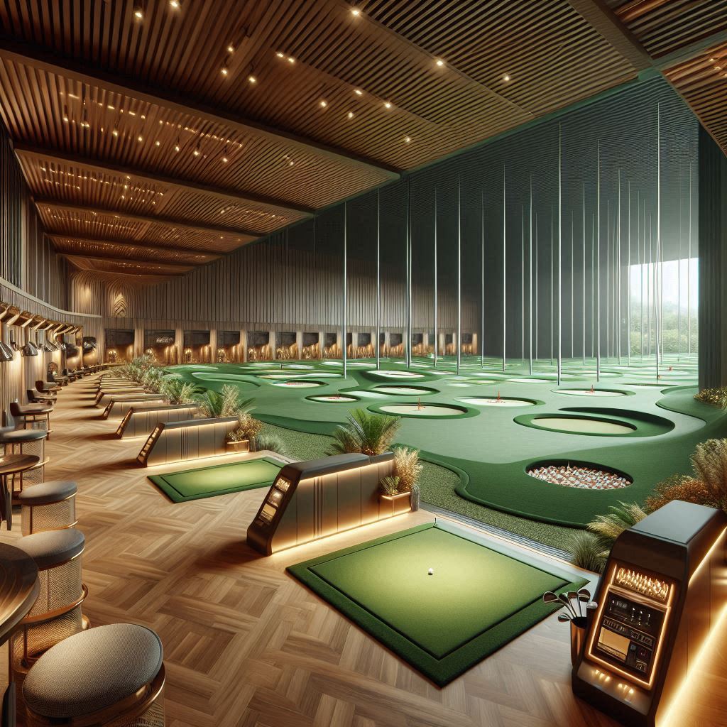 실내골프연습장 배경