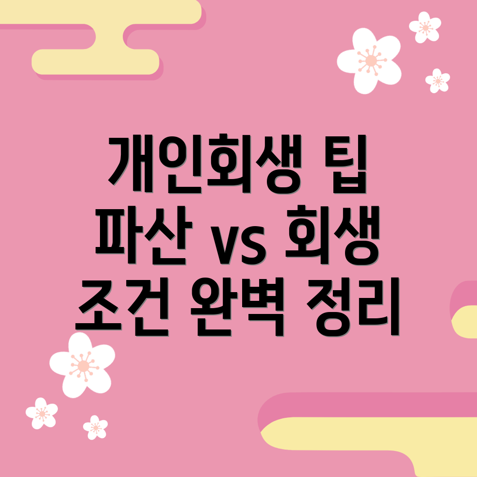 개인회생과 파산