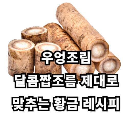 우엉조림, 달콤짭조름 제대로 맞추는 황금 레시피