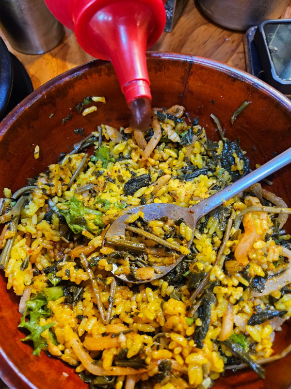 고추장 비빔밥 만들다