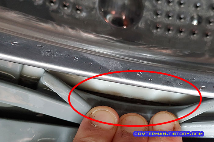 LG 트롬 세탁기 고무패킹 청소 후