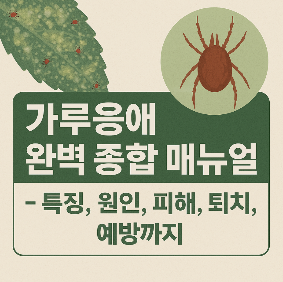 가루응애 완벽 종합 매뉴얼 &ndash; 특징, 원인, 피해, 퇴치, 예방까지
