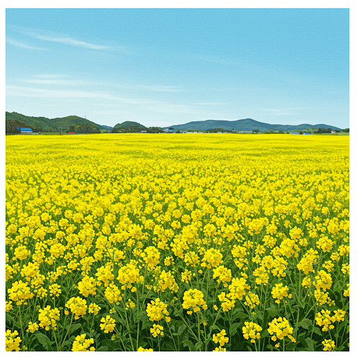 유채꽃밭 사진