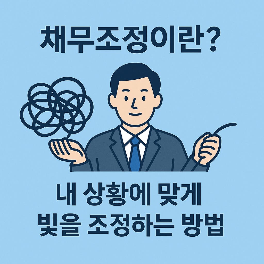 채무조정의 정의와 목적을 설명하는 이미지
