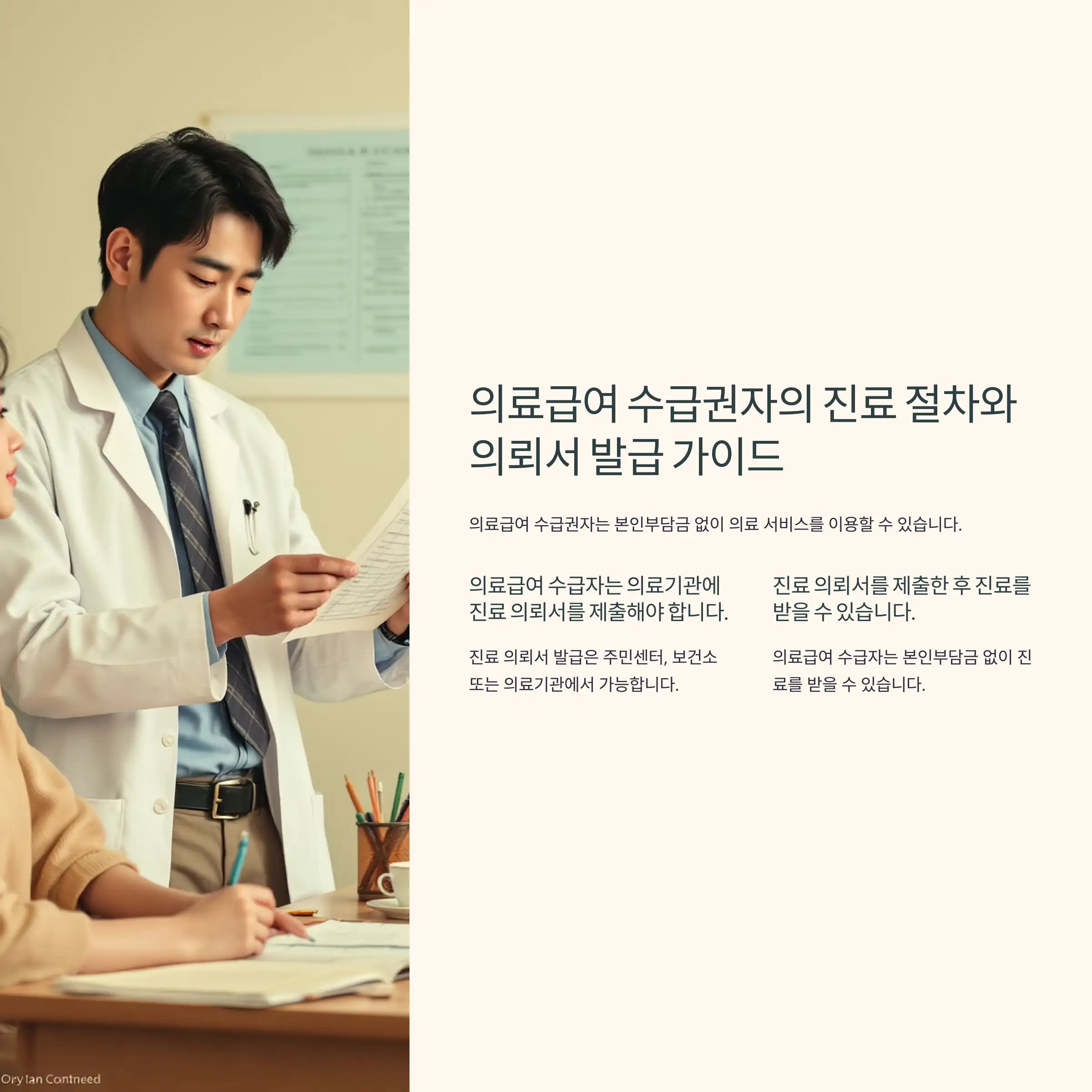 의료급여 수급권자의 진료 절차와 의뢰서 발급 가이드