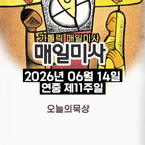 2026년 6월 14일 매일미사 연중 제11주일 오늘의 묵상