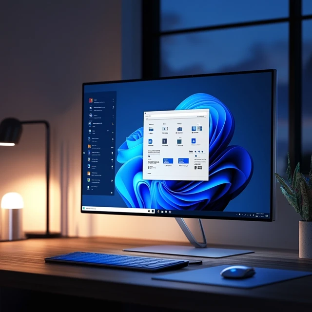 윈도우가 켜져있는 컴퓨터