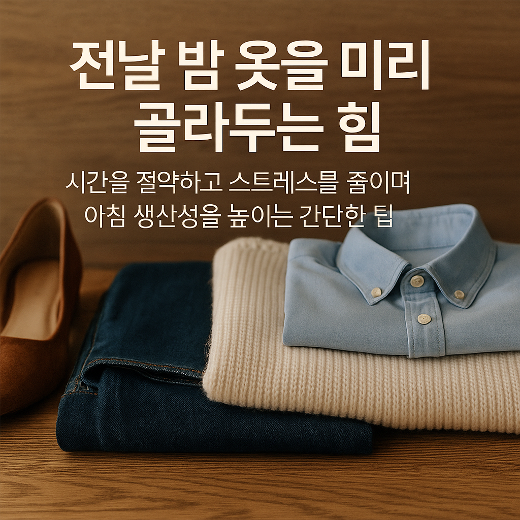 전날 밤 옷을 미리 골라두는 힘