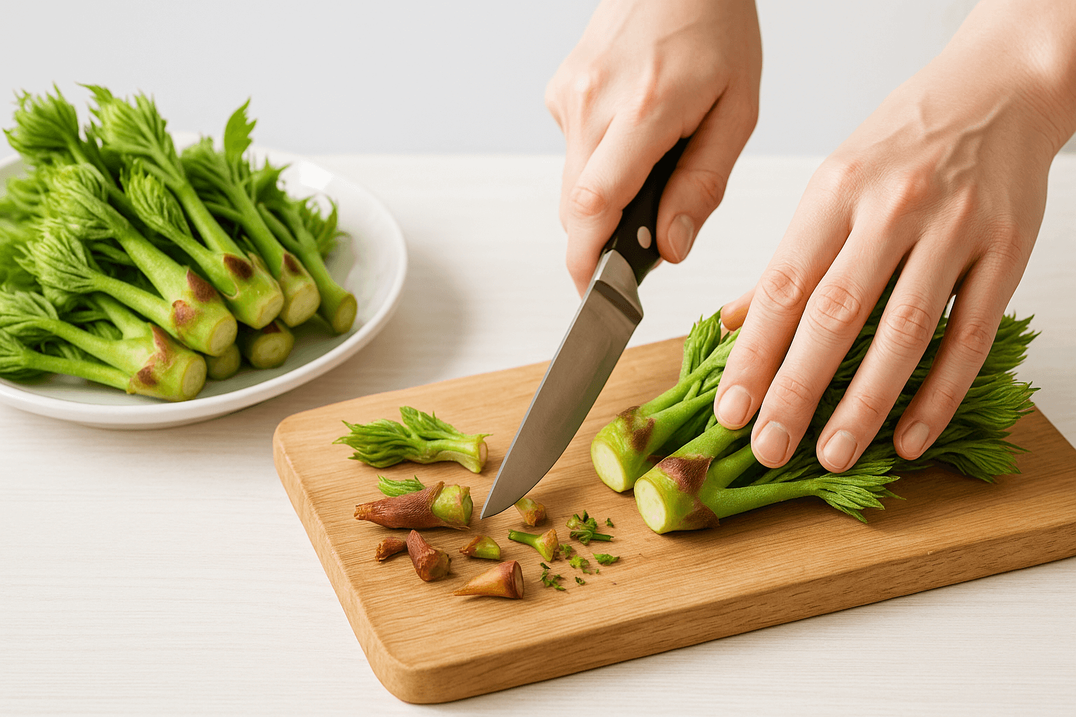 두릅 손질 시 꼭 알아야 할 주의사항과 안전하게 손질하는 방법