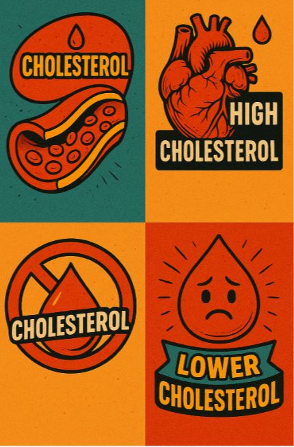 콜레스테롤 관련 이미지