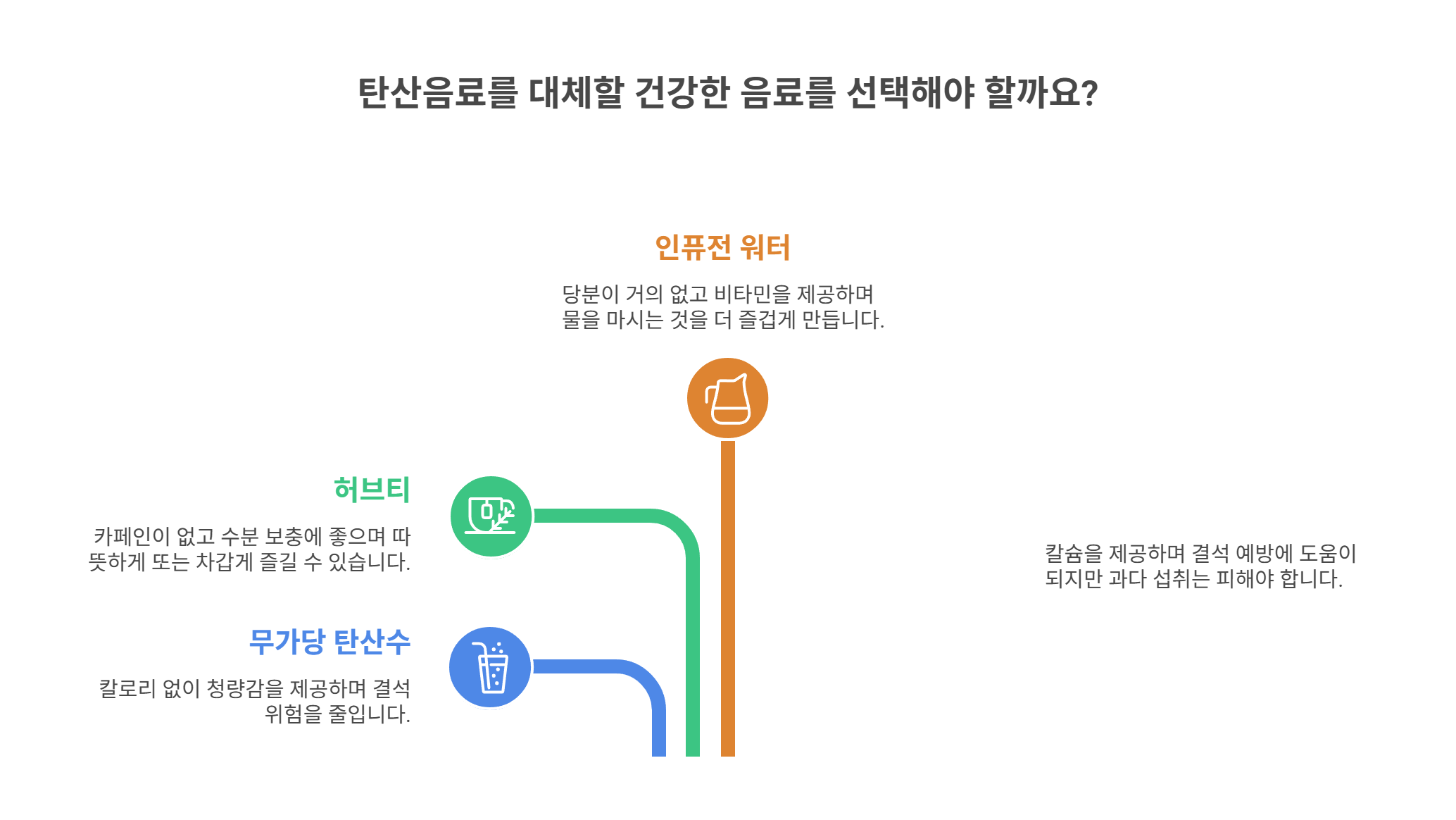 탄산음료 대신 마시면 좋은 대체 음료