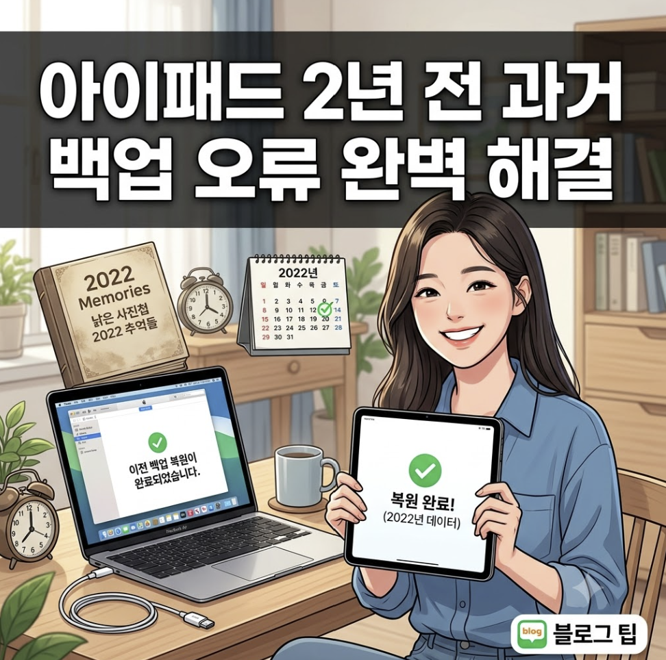아이패드 2년 전 과거 백업 오류 완벽 해결