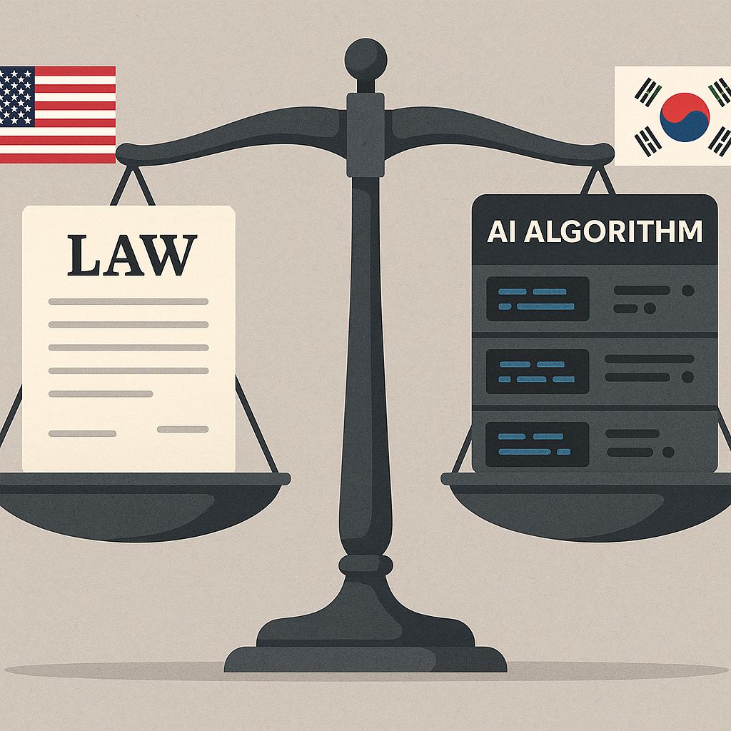 "대응책, 기술과 법 사이의 균형"에 대한 이미지입니다.