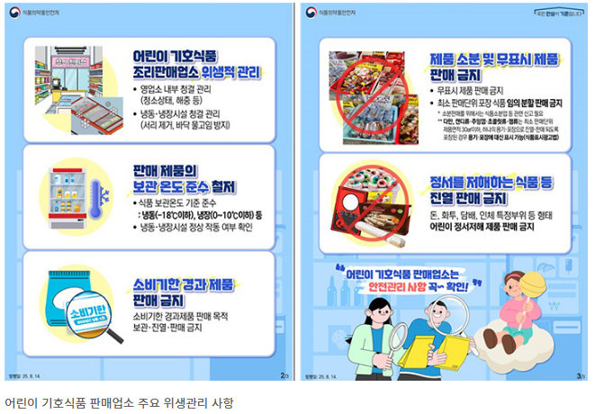 2학기 위생 점검 총정리(급식&middot;무인판매점&middot;중금속검사)