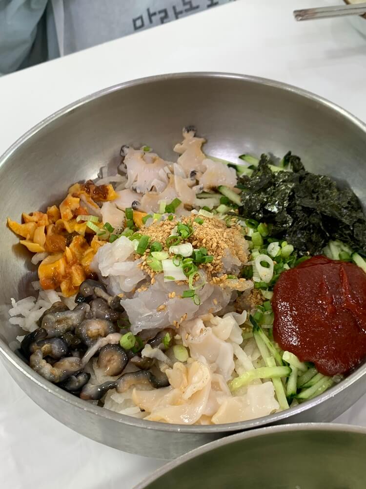 육수 붓기 전