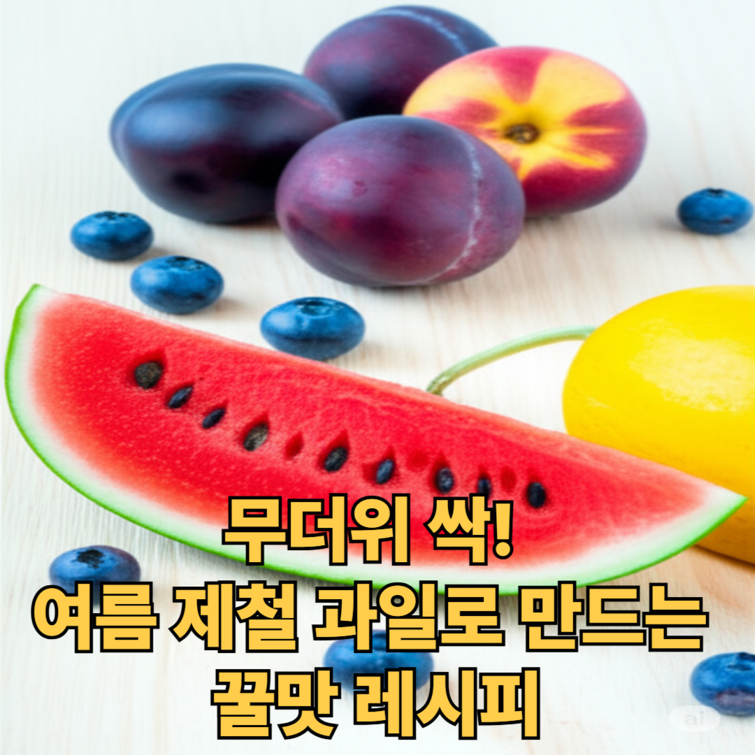 여름제철과일-건강레시피