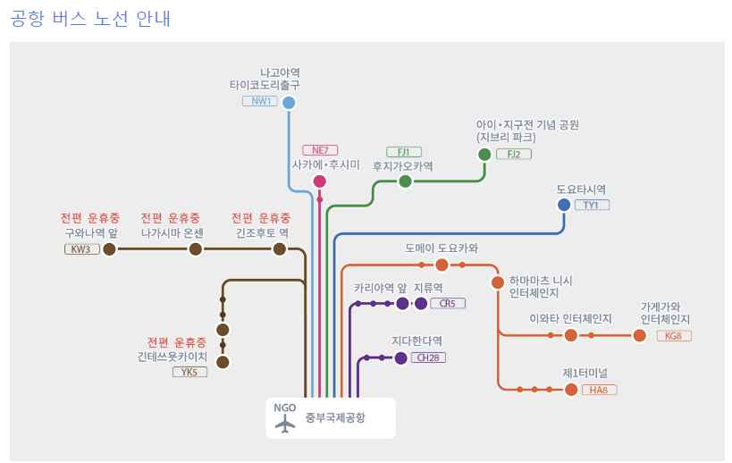 나고야-공항-버스-노선