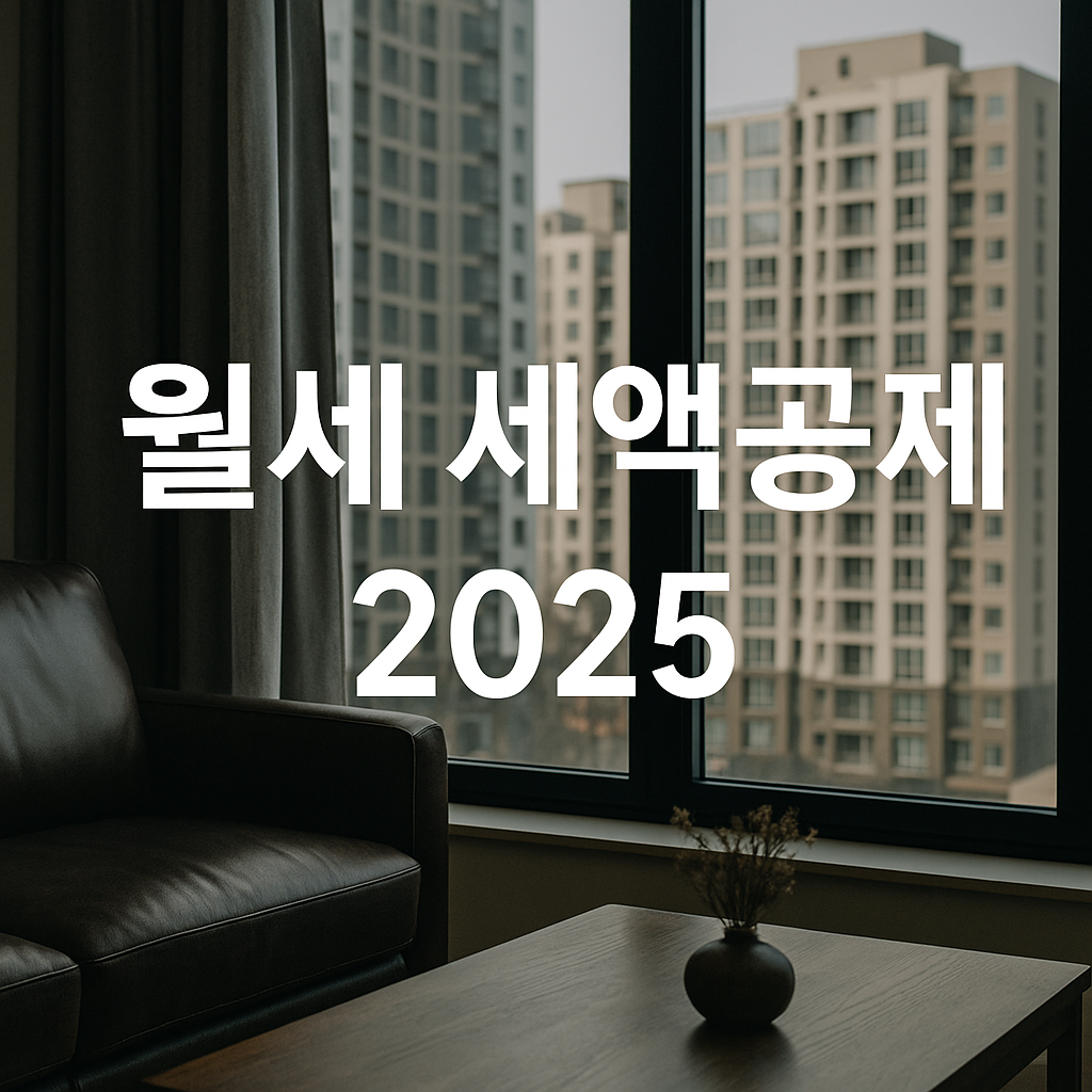 월세 세액공제 대상과 신청방법 총정리 2025