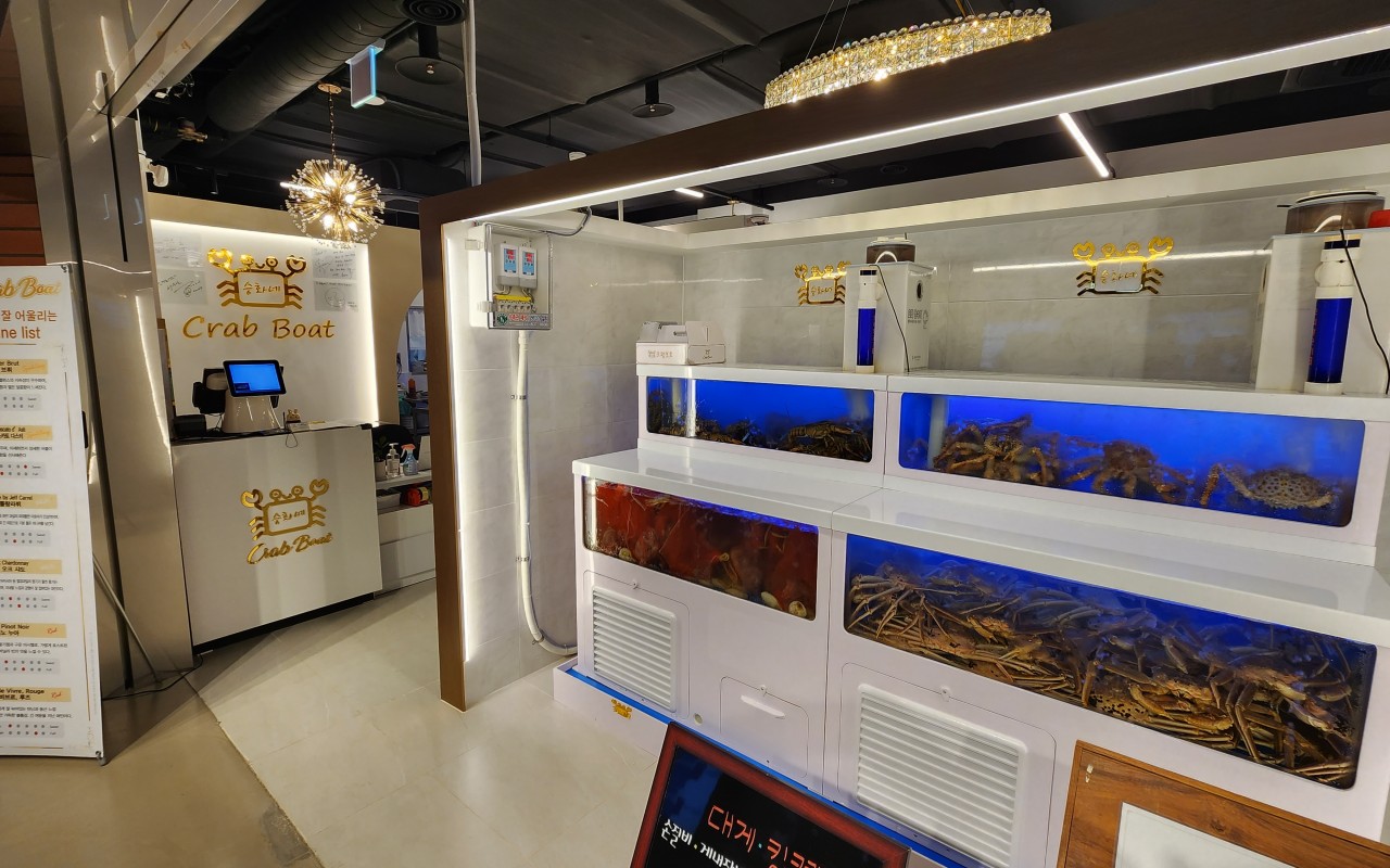 델피노 지하1층 더몰 크랩보트